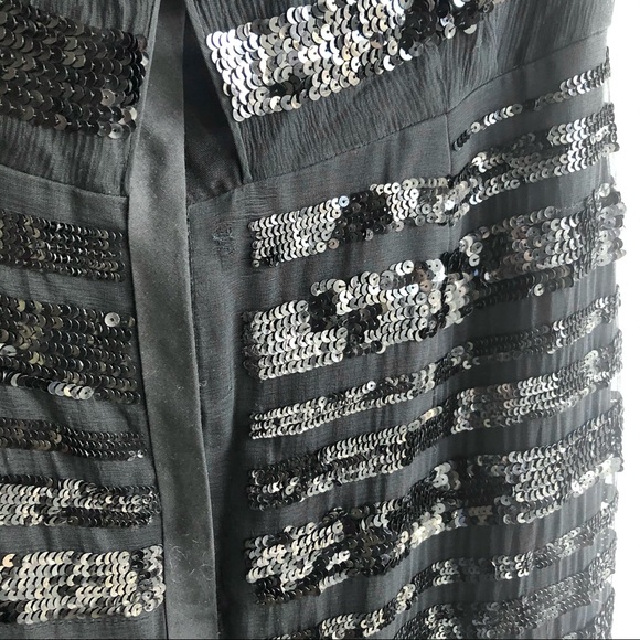 1950s Vintage Bombshell Black Sequin Wiggle Dress - Picture 6 of 7